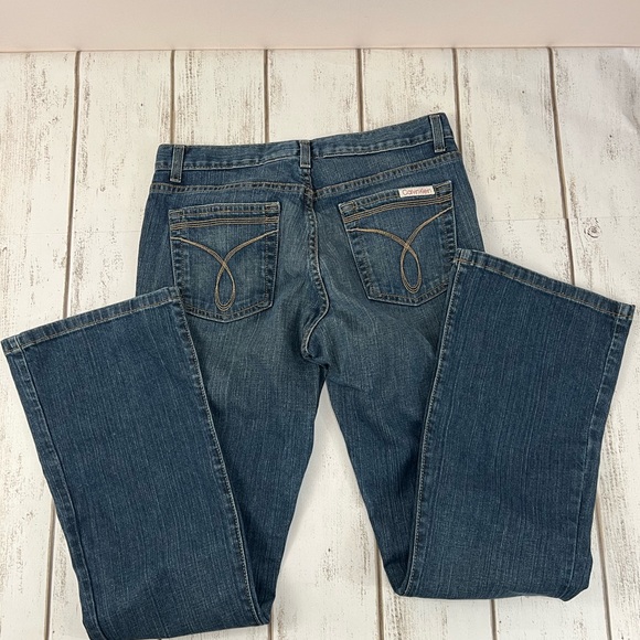 Calvin Klein Women's Flare Jeans Size 6 Boot Cut Wide Leg - Picture 6 of 12